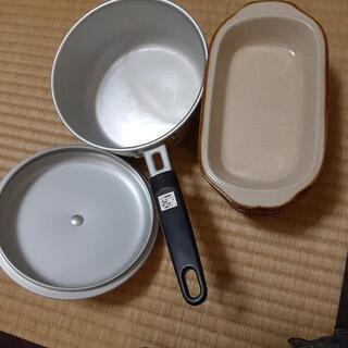 方手鍋(17センチ)とグラタン皿