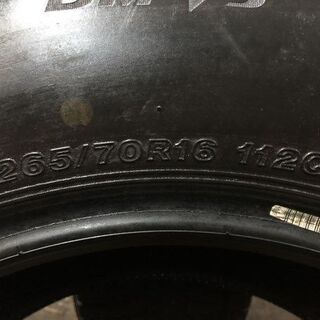 BS BLIZZAK DM-V3 265/70R16 16インチ スタッドレス 2本 2019年製 バリ溝 ランクルプラド ランクル70 パジェロ等　(VTF400) クレジットカード QR決済可能