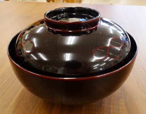 能登 輪島塗！ 漆塗 清鳳堂 北濱 一清 作 木目映煮物椀 松葉蒔絵 汁椀 お吸い物椀 5セット！ 能登 輪島塗！ 漆塗 清鳳堂 北濱 一清 作 木目映煮物椀 松葉蒔絵 汁椀
