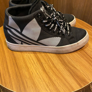 【決定】adidas 24cm 厚底靴（インヒール）