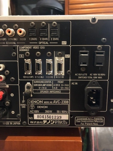 イイ音に酔う】高級アンプ&スピーカー DENON AVサラウンドアンプ＋ 