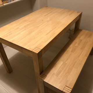【ネット決済】IKEAダイニングテーブルベンチセット23980円