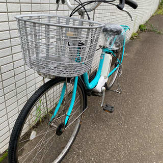 YAMAHA pas natura 水色 新基準 電動アシスト自転車