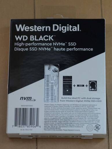 Western Digital WD Black NVMe SSD PC SN700 M.2 PCI-Express Type2280 容量1 TB