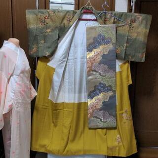 (こ)訪問着、長襦袢、袋帯セット