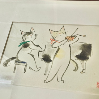 【ネット決済】取引中【猫好きのインテリアに】猫の絵画 アートポスター