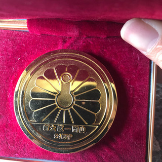 山陽新幹線開通記念メダル 24KGP - 家電