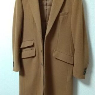 ベージュ チェスターコート ナノ・ユニバースnano・universe 茶色