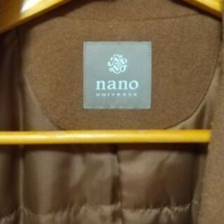 ベージュ チェスターコート ナノ・ユニバースnano・universe 茶色