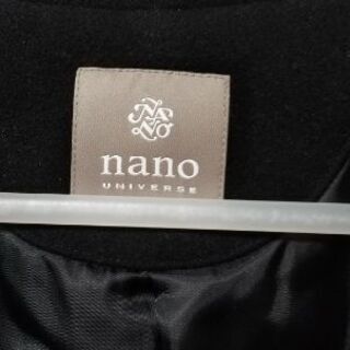 黒 チェスターコート ナノ・ユニバース nano・universe ブラック
