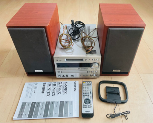 【ONKYO】 CD/MDコンポ　スピーカーセット