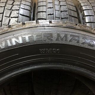 DUNLOP WINTER MAXX WM01 215/60R17 17インチ スタッドレス 4本 2016年製 バリ溝 エルグランド エリシオン MPV等　(MTA147) クレジットカード QR決済可能