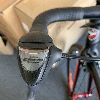 新品クラリス16速アルミロードバイクTW732黒赤480 組立済
