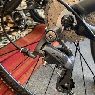 新品クラリス16速アルミロードバイクTW732黒赤480 組立済