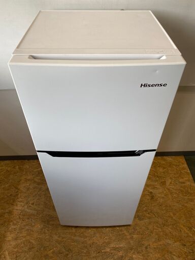 【Hisense】 ハイセンス 2ドア 冷凍 冷蔵庫 容量120L 冷凍室29L 冷蔵室91L HR-B1201 2018年製.