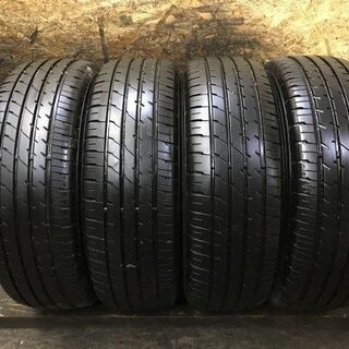 DUNLOP ENASAVE RV504 215/65R16 16インチ 夏タイヤ 4本 2017～18年製 バリ溝 アルファード エルグランド等　(MTF105) クレジットカード QR決済可能