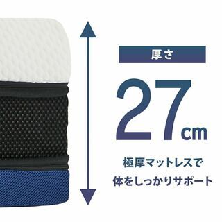 【送料無料】【3分割タイプ】 アスリート リバーシブルダブルコアマットレス　セミダブル(SD)