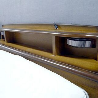 札幌 ダブルベッド 宮付き 引出し×2 上下マットレスニトリ 「Dマット ラグジュアリー02 キョウツウベース VH」「Dマット Nスリープ L1-02MF ウエ VH」ダブルベット 本郷通店