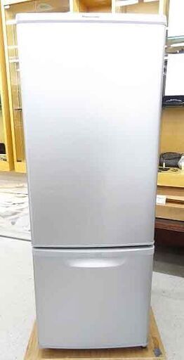 【恵庭】パナソニック　冷凍冷蔵庫　2013年製　NR-B175W-S形　168L　2ドア　シルバー　中古品　PayPay支払いOK！