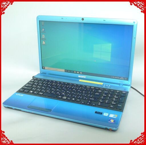 新品SSD-256G ブルー色 ノートパソコン 中古良品 15.5型 SONY VPCEB18FJ Core i5 4GB Blu-ray 無線 Bluetooth Windows10 LibreOffice
