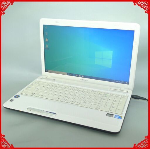 初心者向け ノートパソコン 中古良品 15.6型 東芝 T350/56BW Core i5 4GB 750G Blu-ray 無線LAN Windows10 LibreOffice済 即使用可能