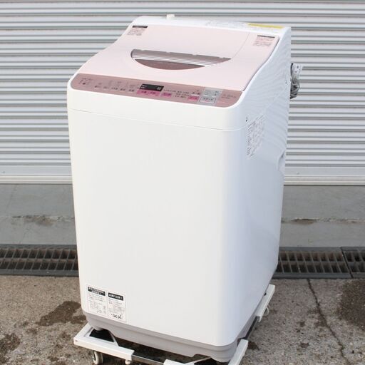 T359) SHARP シャープ ES-TX5A-P 全自動洗濯機 17年製 5.5kg 乾燥3.5kg 縦型洗濯機 家電
