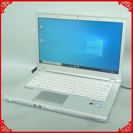 中古 日本製 ノートパソコン 14型 Panasonic CF-LX5PDH5S 第6世代Core i5 4GB DVDRW 無線 webカメラ Windows10 Office