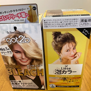 ブリーチ剤&ヘアカラー