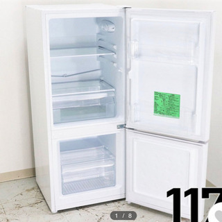 ヤマダセレクト　冷蔵庫　2ドア 117L  送料込 冷蔵、冷凍庫2ドア、ヤマダセレクト117L