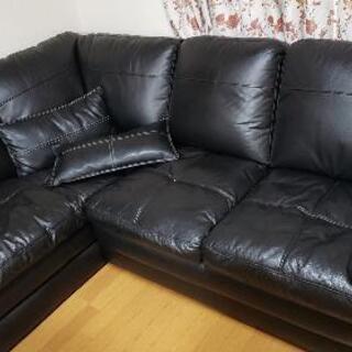ほぼ未使用美品！ニトリ L字ソファー 本革 
