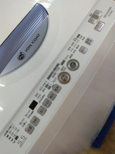 J091 早い者勝ち！ ☆6ヶ月保証☆5.5K/3K洗濯乾燥機☆SHARP ES-TG55L-A 