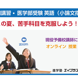 この夏　（数学、英語、小論文）現役予備校講師がオンライン指導をします。