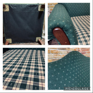 ☑️ジモ売約済み　メガジモ割り⚡️20%￥11,800→￥9,440アンティーク風1人掛けソファー&間接照明セット　エスハウス