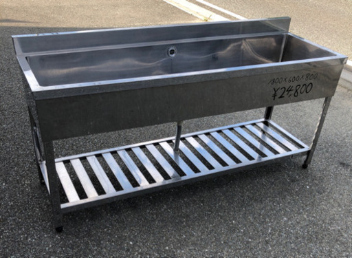 ⭐︎中古品　AZUMA 1槽シンク　1800ｘ600ｘ800ｍｍ　厨房機器⭐︎