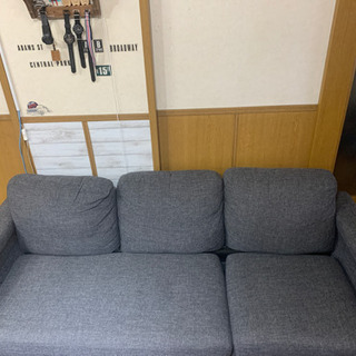 そふぃ@値下げ交渉⭕　 3人がけソファー 値下げ交渉あり！