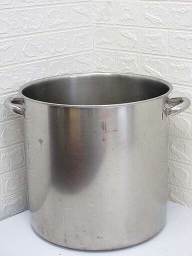 ss2592　寸胴鍋　41cm　SUS316　両手鍋　ステンレス　46L　ずんどう　耐酸鋼　煮込み　調理器具　鍋　深鍋　キッチンポット　厨房用品　大鍋　大型