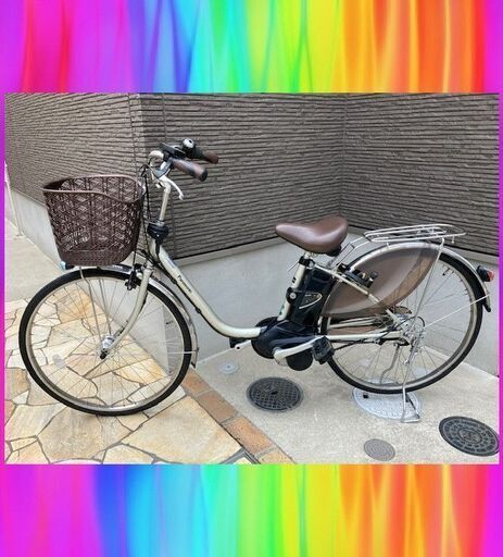 soldout大容量8.9AhPanasonic　電動自転車　ビビDX　26インチ　電動自転車　電動アシスト自転車　722
