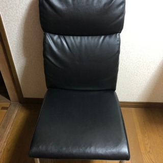 革製椅子　1脚のみ　ブラック