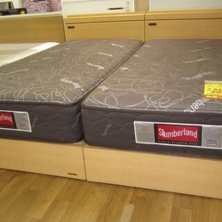 R051 高級 国産 FRANCEBED シングル2台セット、キングサイズ 
