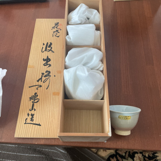 萩焼　湯呑み茶碗　5客組　桐箱付　2セット