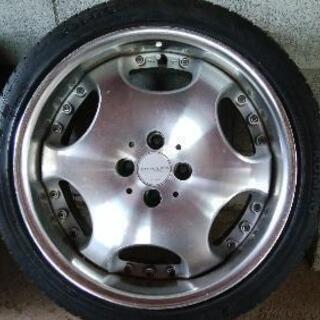 【引き取り限定価格】AMEシャレン　バリ山タイヤ付き　17インチ