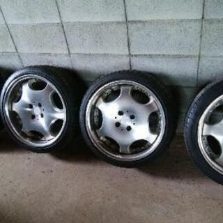 【引き取り限定価格】AMEシャレン　バリ山タイヤ付き　17インチ