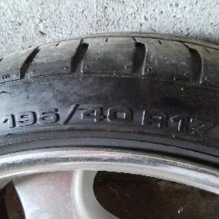 【引き取り限定価格】AMEシャレン　バリ山タイヤ付き　17インチ