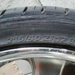 【引き取り限定価格】AMEシャレン　バリ山タイヤ付き　17インチ