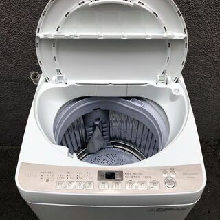 ㉒【6ヶ月保証付・税込み】シャープ 7kg 全自動洗濯機 ES-KS70S 17kg