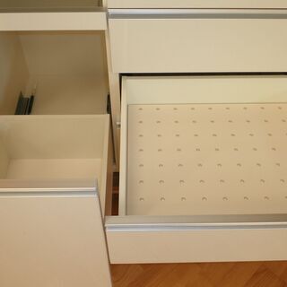 最高級食器棚☆k312☆パモウナ☆食器棚・レンジボード☆幅1000☆スリムタイプ☆良品☆近隣配達、設置可能