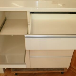 最高級食器棚☆k312☆パモウナ☆食器棚・レンジボード☆幅1000☆スリムタイプ☆良品☆近隣配達、設置可能