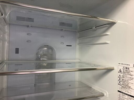 美品 Panasonic/パナソニック ノンフロン冷凍冷蔵庫 365L NR-C37CM-S
