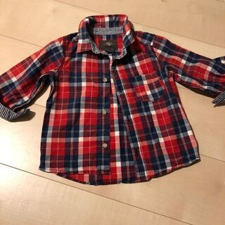 H&M☆可愛いチェックシャツ 80cm 9-12カ月