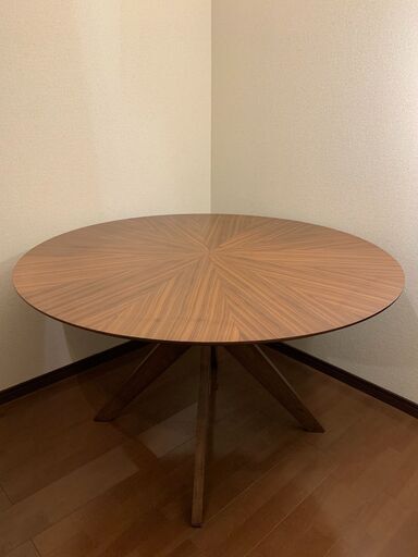 【美品】ニトリ メラミン円形テーブル (幅120cm GY) ニトリ（NITORI） メラミン円形テーブル (幅120cm GY) : ニトリ Yahoo